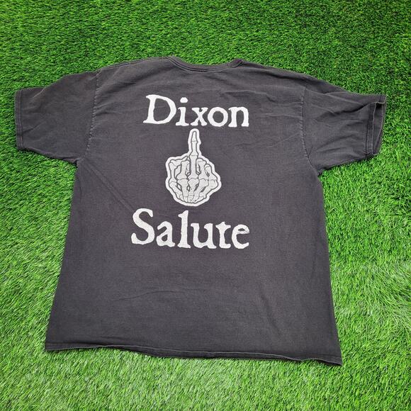 Middle-Finger Salute Shirt XL/2XL 24x30 Black Faded - Picture 1 of 16
